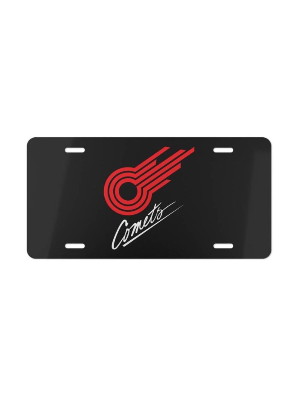 Kansas City Comets Logo Vanity License Plate Classic Indoor Soccer Tag USA